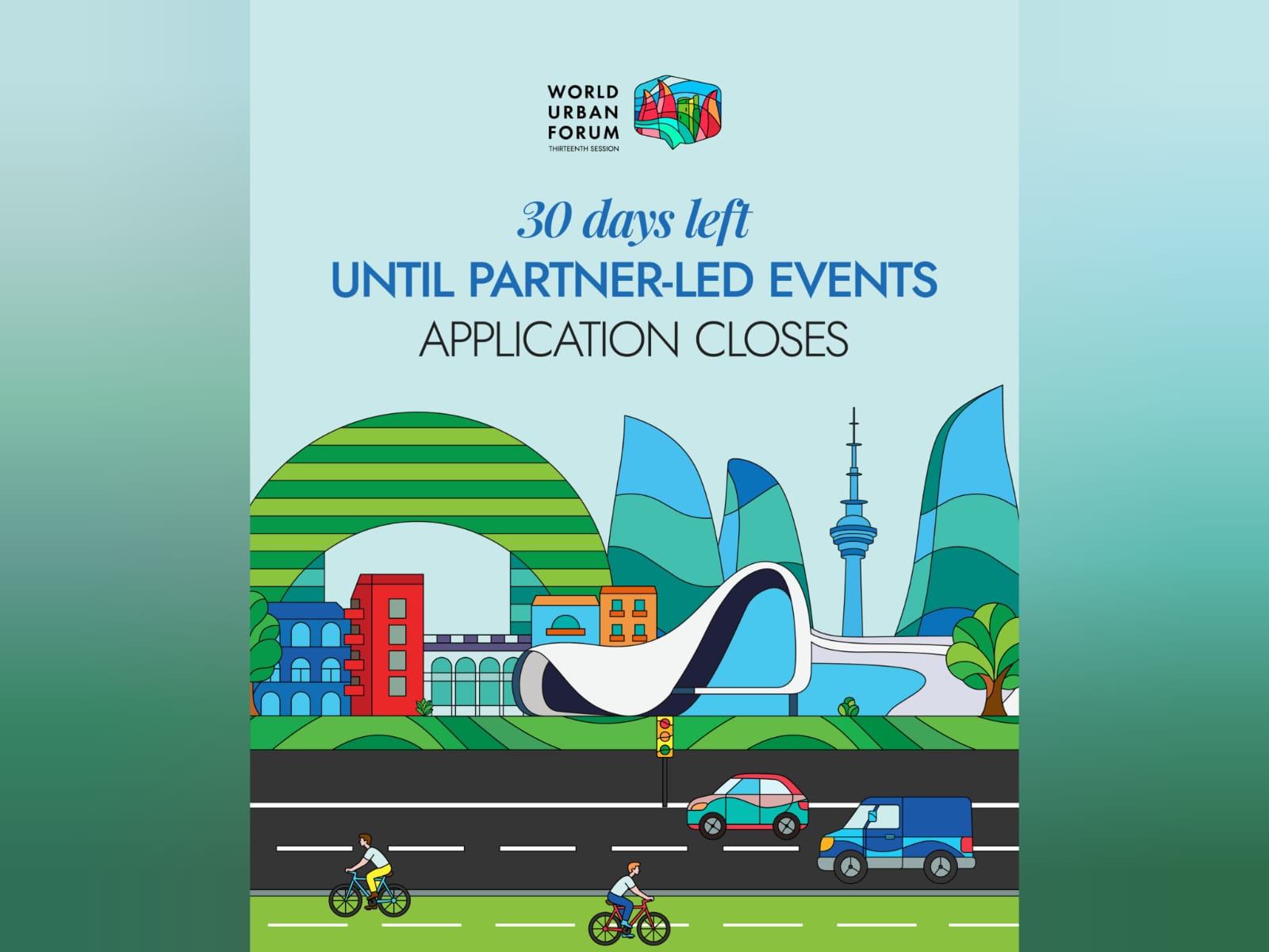 WUF13-ün tərəfdaş tədbirləri üzrə qeydiyyat prosesi davam edir