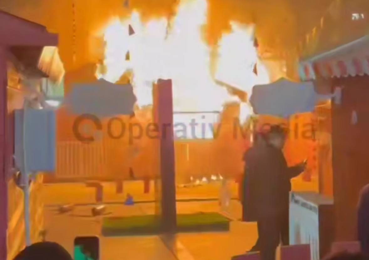 Fəvvarələr meydanında baş verən yanğında bir nəfər tüstüdən zəhərlənib - VİDEO - YENİLƏNİB