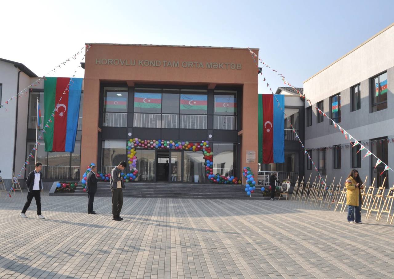 Cəbrayıl rayonu Horovlu kənd tam orta ümumtəhsil məktəbi fəaliyyətə başlayıb
