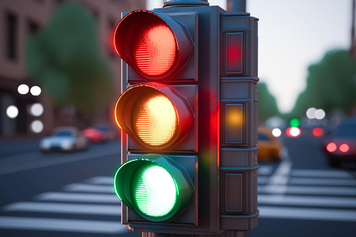 Paytaxtın  Nəsib bəy Yusifbəyli küçəsi ilə Novruzov Qardaşları küçəsinin kəsişməsində yeni svetoforlar quraşdırılıb