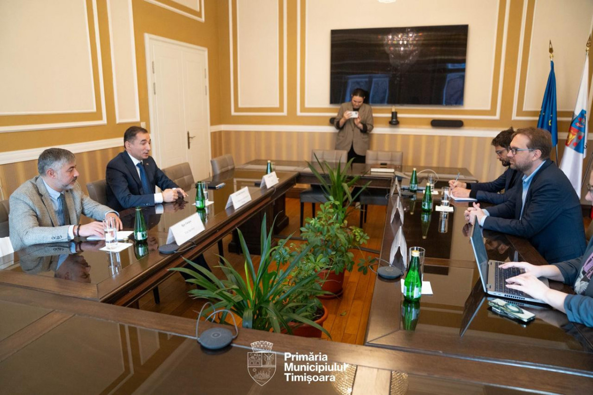 Azərbaycanın Rumıniyadakı səfiri Timişoara şəhərində görüşlər keçirib - Fotolar