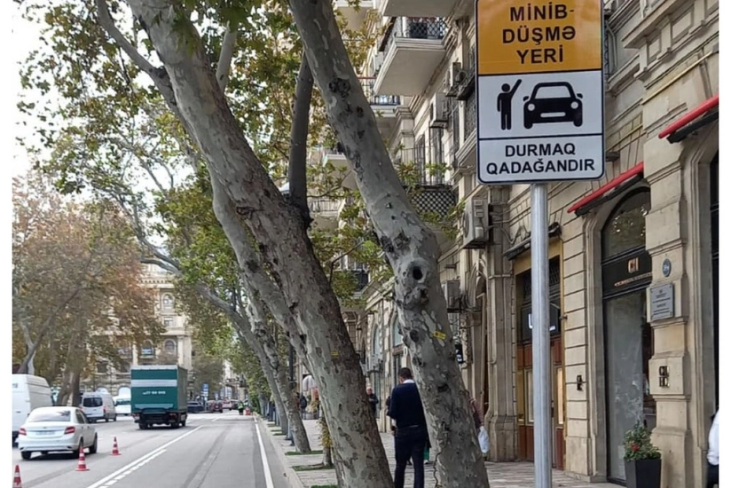 Zərifə Əliyeva küçəsində minib-düşmə yeri yaradılıb
