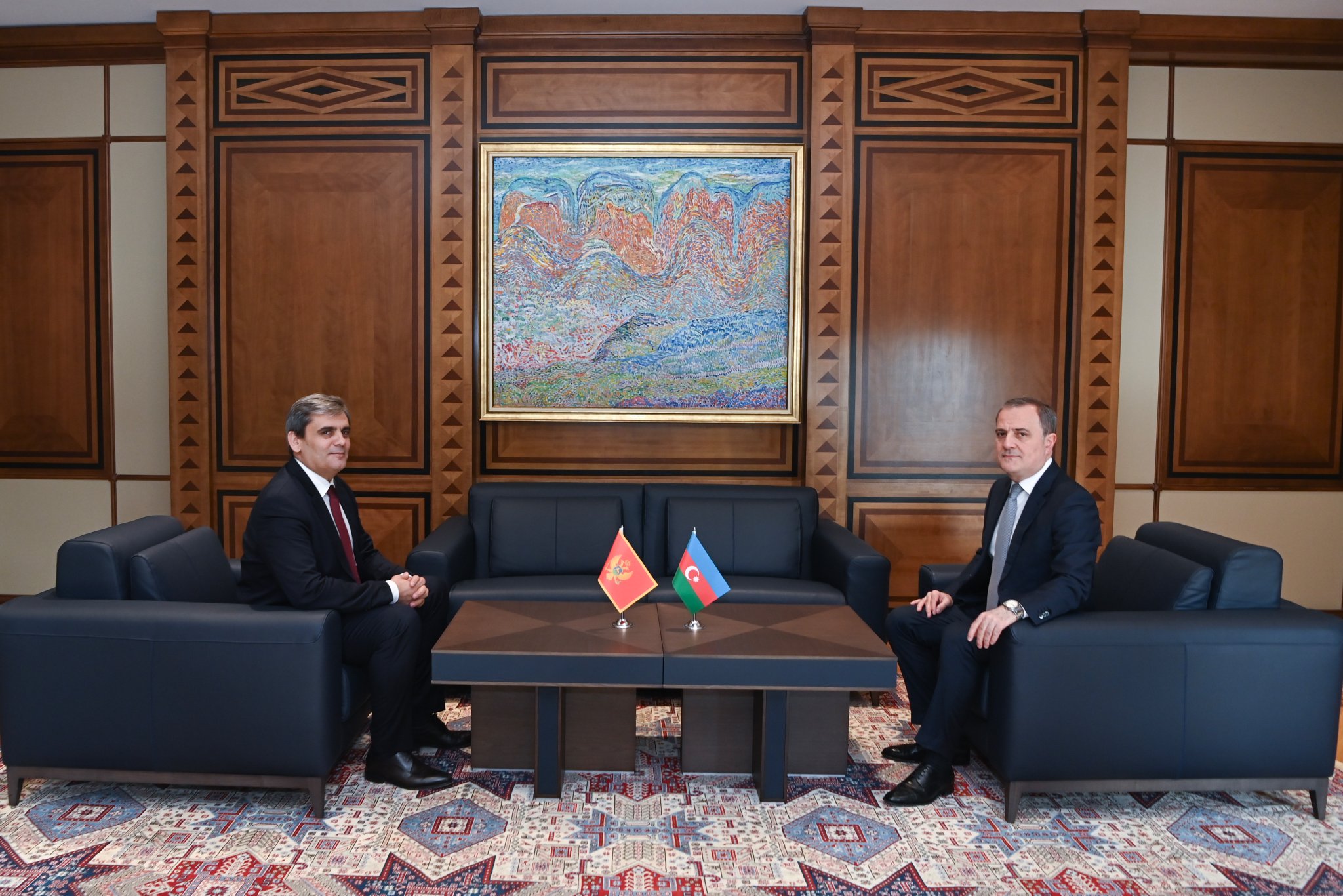 Azərbaycan və Monteneqro XİN başçıları arasında görüş keçirilib - Fotolar