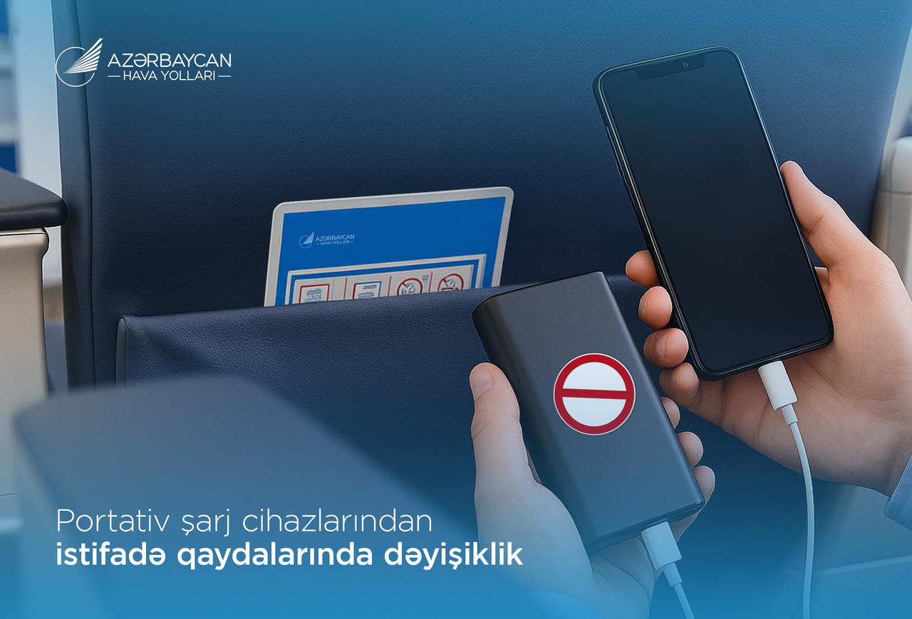 Təyyarədə “powerbank” istifadəsi qadağan edilir