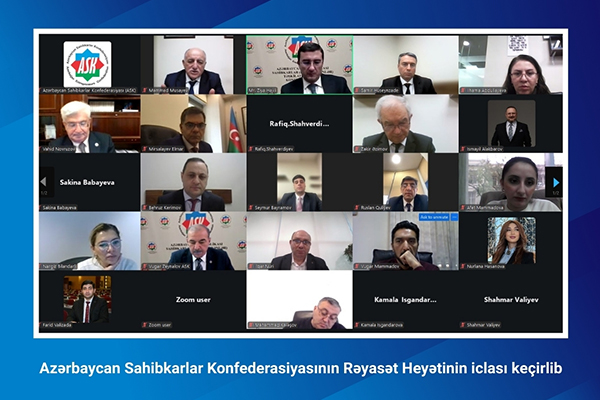 Azərbaycan Sahibkarlar Konfederasiyasının Rəyasət Heyətinin iclası keçirilib