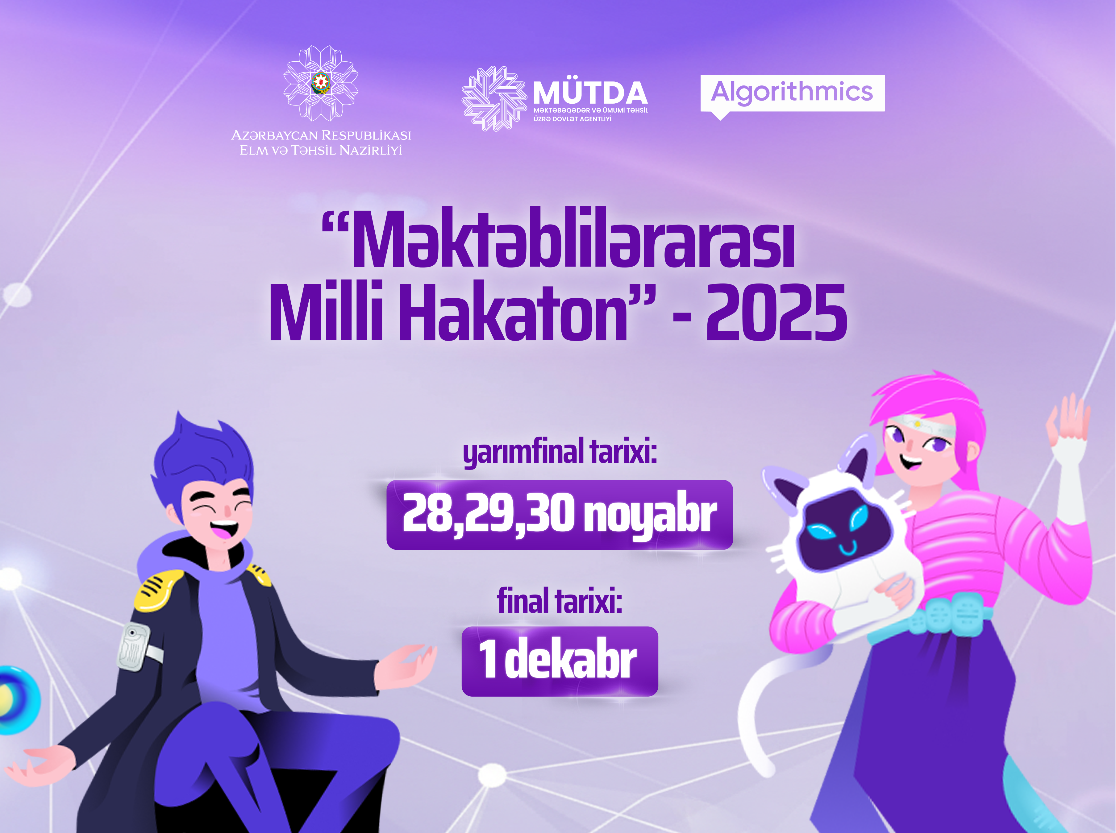 Məktəblilərarası Milli Hakaton 2025-in yarımfinal mərhələsinə son günlər qalır