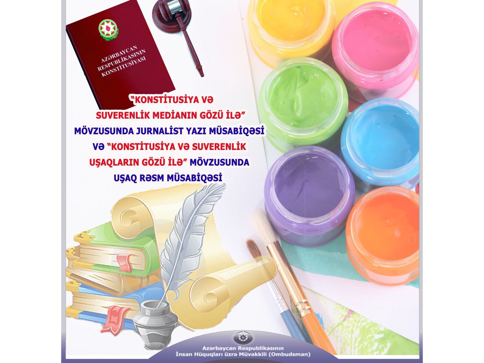 Ombudsman jurnalist yazı və uşaq rəsm müsabiqələri elan edib