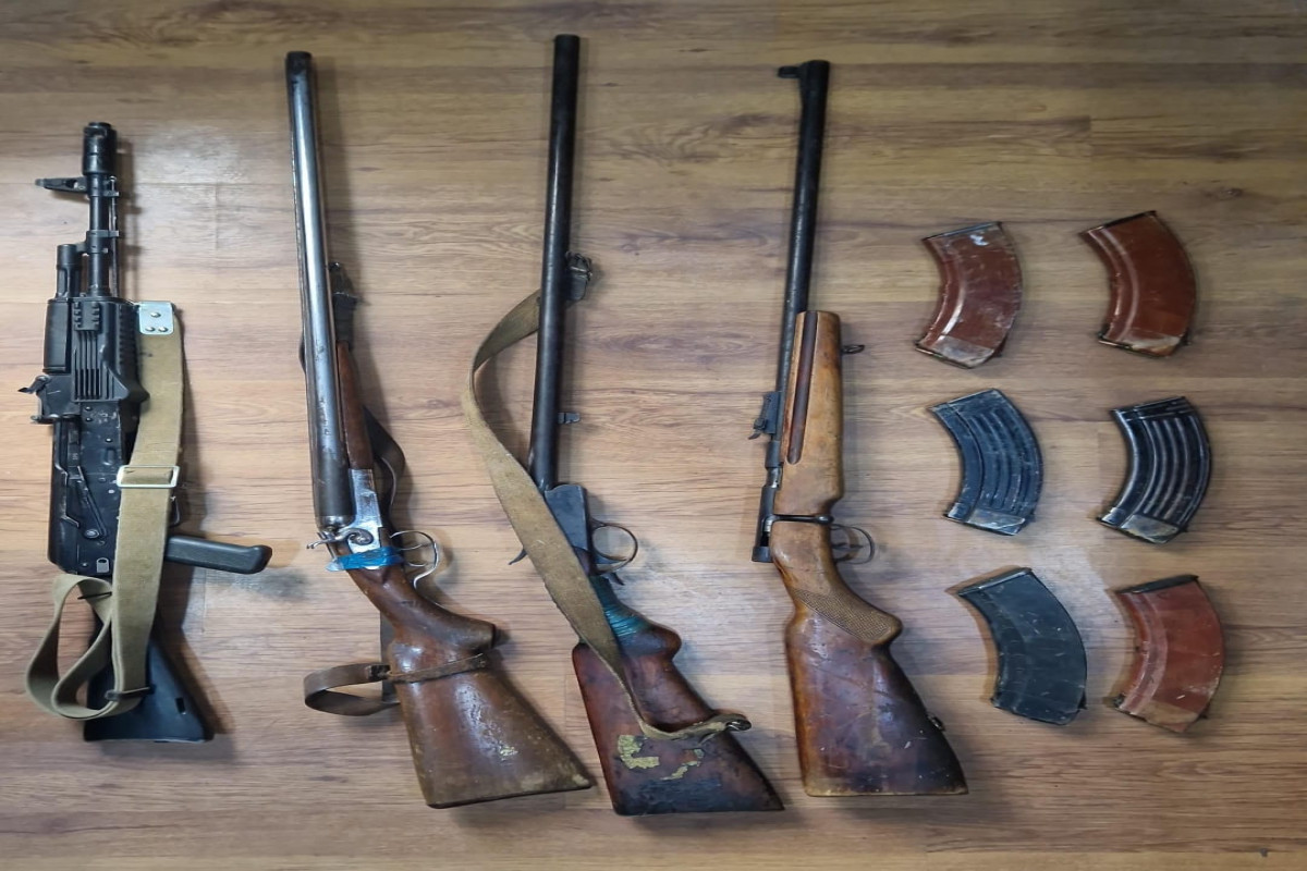 Paytaxtda və rayonlarda qanunsuz silah-sursat aşkarlanıb