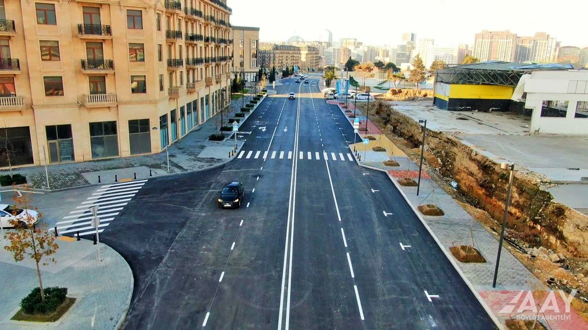 Bakının Süleyman Vəzirov küçəsinin bir hissəsində yenidənqurma işləri başa çatdırılıb