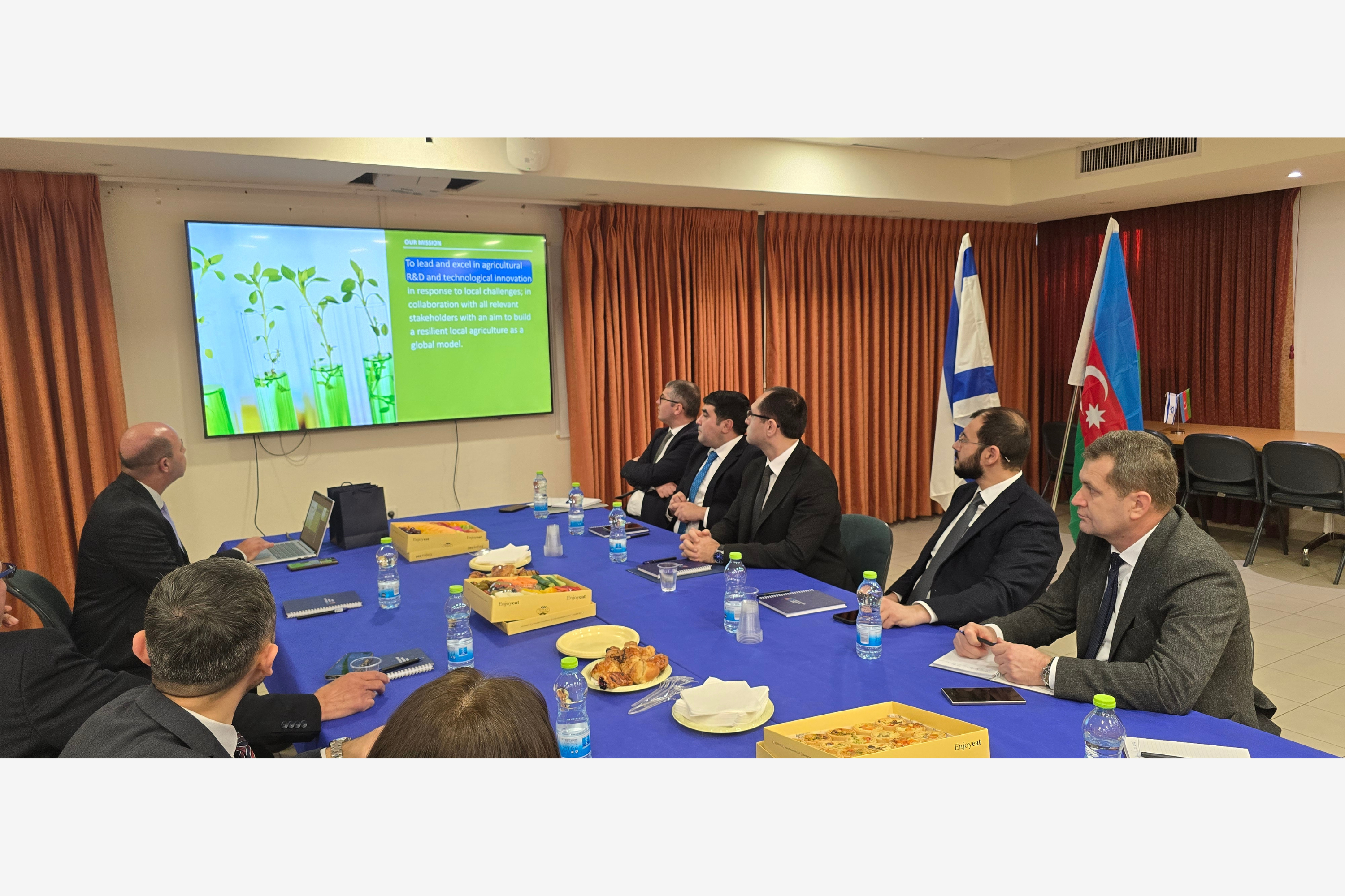 Təl-Əvivdə Azərbaycan və İsrailin kənd təsərrüfatı nazirlərinin görüşü keçirilib