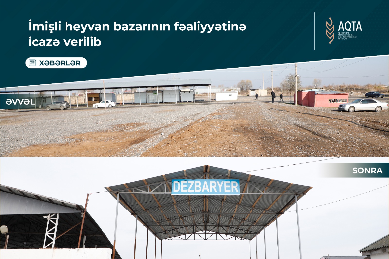 İmişli heyvan bazarının fəaliyyətinə icazə verilib