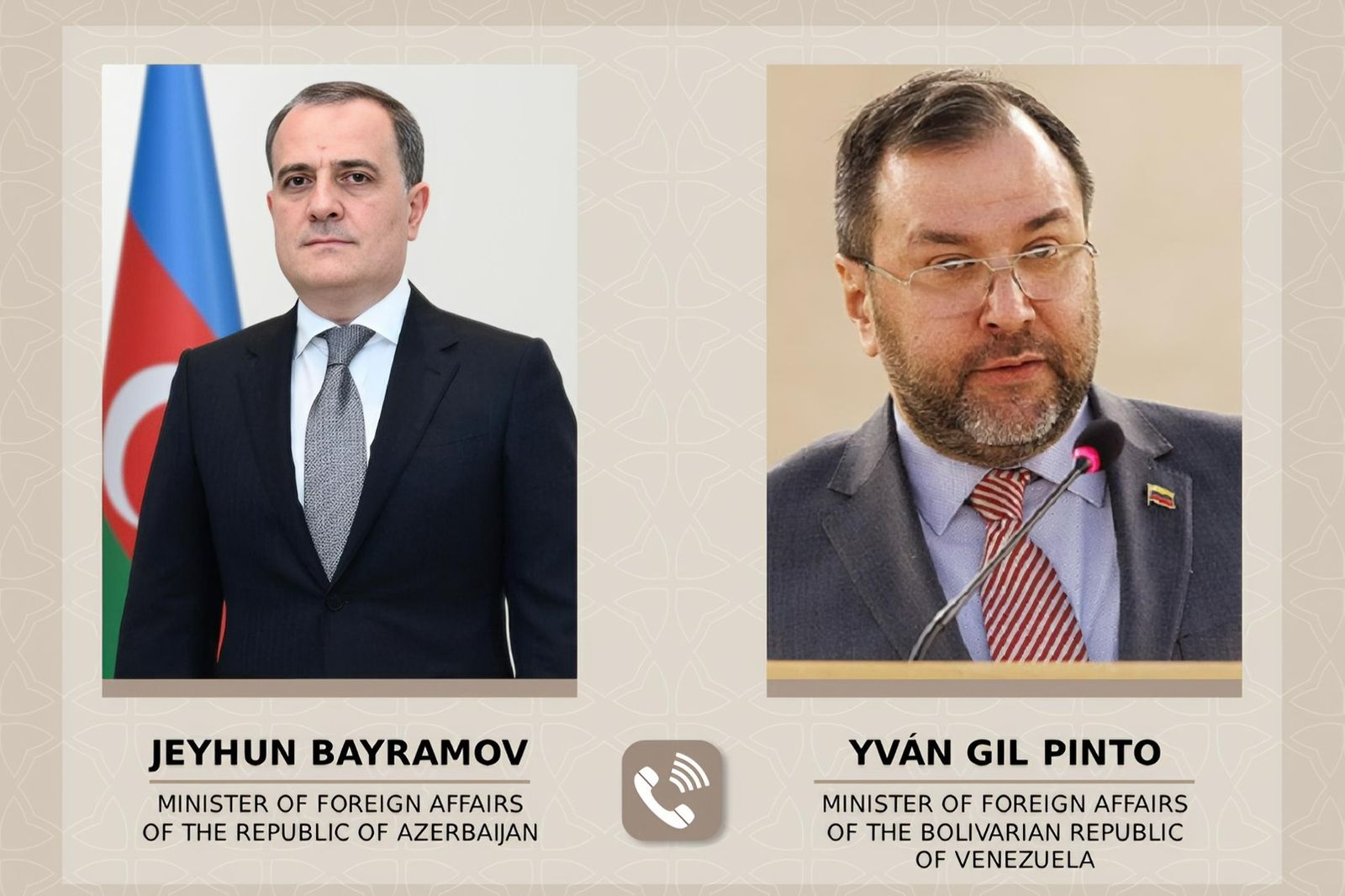 Ceyhun Bayramov Venesuelada həyatını itirənlərin ailələrinə və yaxınlarına başsağlığı verib