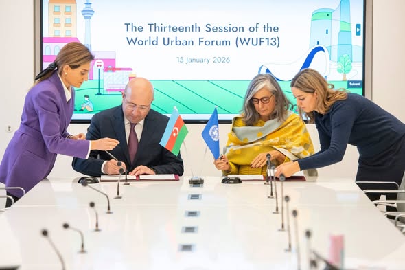 Azərbaycan WUF13-ün keçirilməsi ilə bağlı logistika sazişi imzalayıb