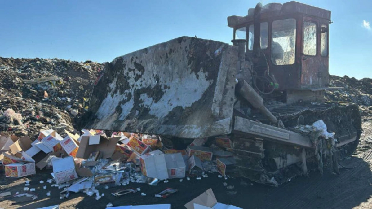 İrandan gətirilən 1,6 ton qənnadı məhsulu məhv edilib