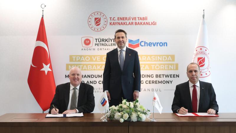TPAO və Chevron arasında təbii qaz və enerji sahələrində anlaşma memorandumu imzalanıb