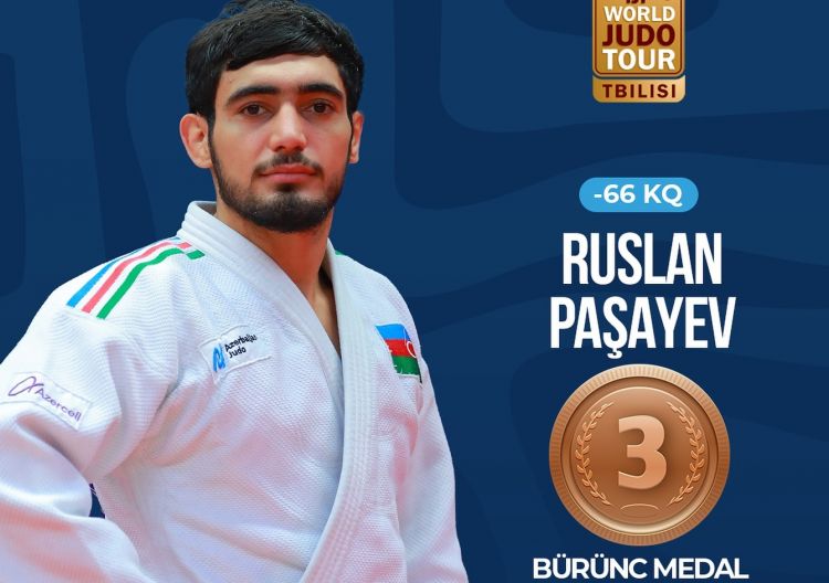 "Böyük Dəbilqə": Azərbaycan cüdoçusu bürünc medal qazandı