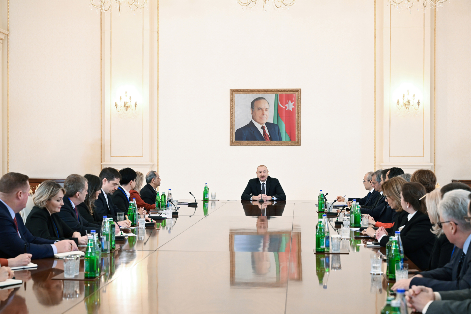 İlham Əliyev ABŞ Ticarət Palatasının nümayəndə heyətini qəbul edib - YENİLƏNİB