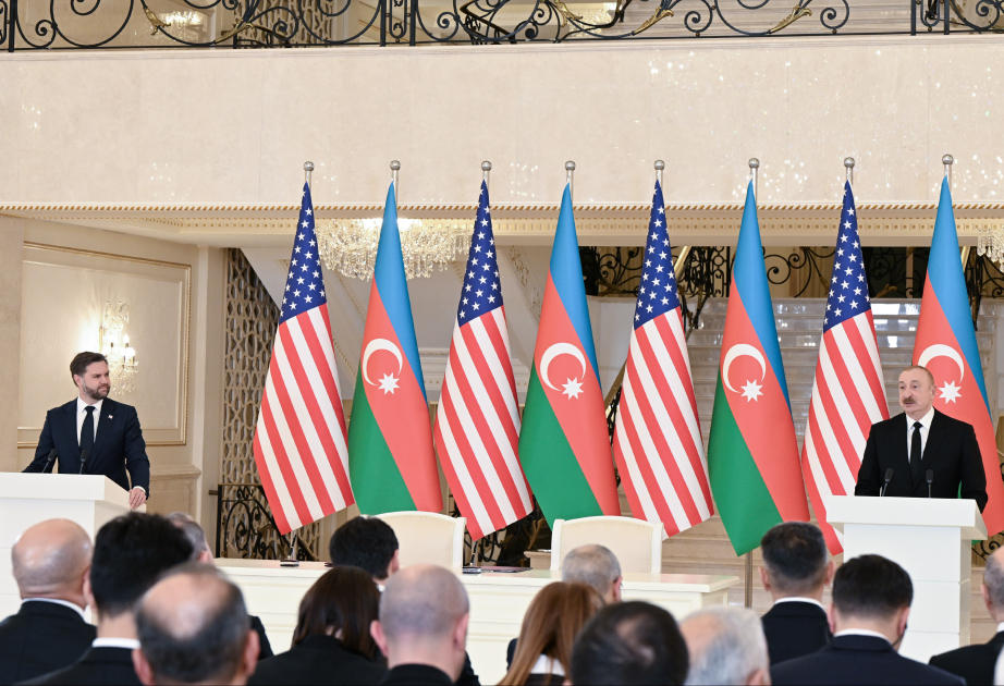 Azərbaycan Prezidenti və ABŞ-ın Vitse-prezidenti mətbuata bəyanatlarla çıxış ediblər - YENİLƏNİB 2