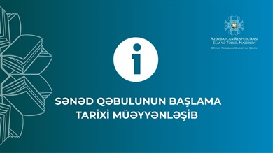 Dövlət Proqramı çərçivəsində sənəd qəbulunun başlama tarixi müəyyənləşib