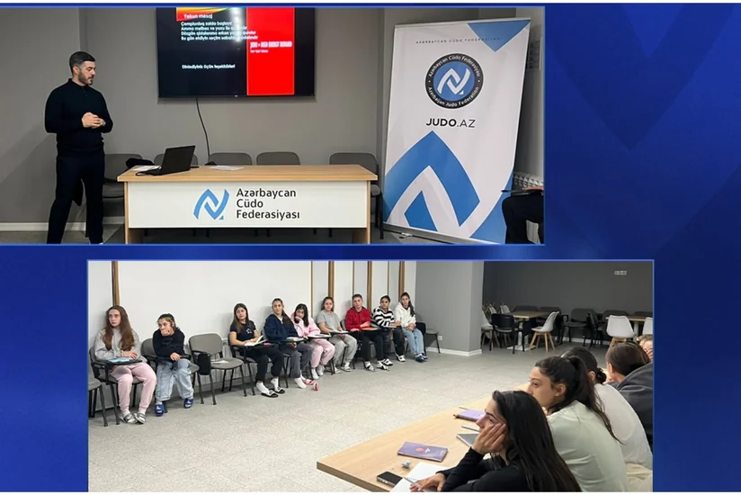 Azərbaycanın cüdo millisinin üzvlərinə maarifləndirici seminar keçirilib