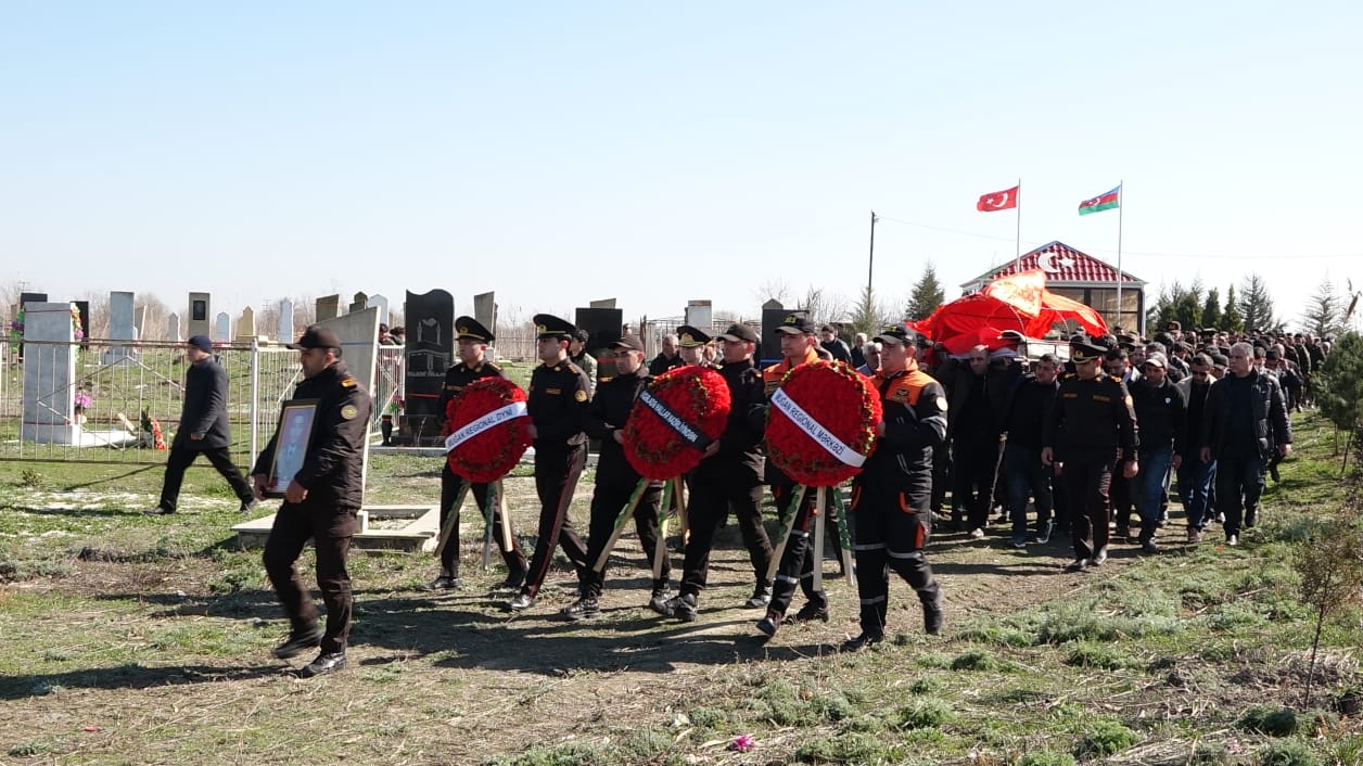FHN-in xidmət zamanı həlak olan əməkdaşı dəfn edilib - YENİLƏNİB