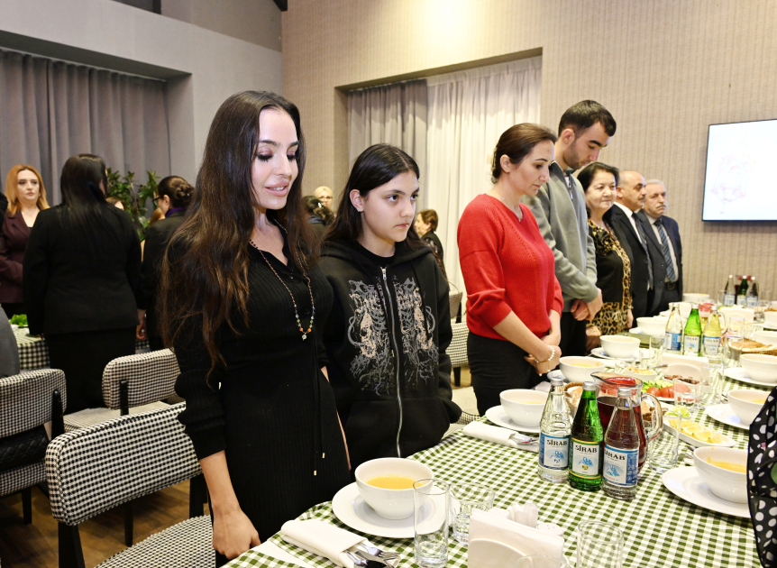 Leyla Əliyeva Qubada iftar məclisində iştirak edib