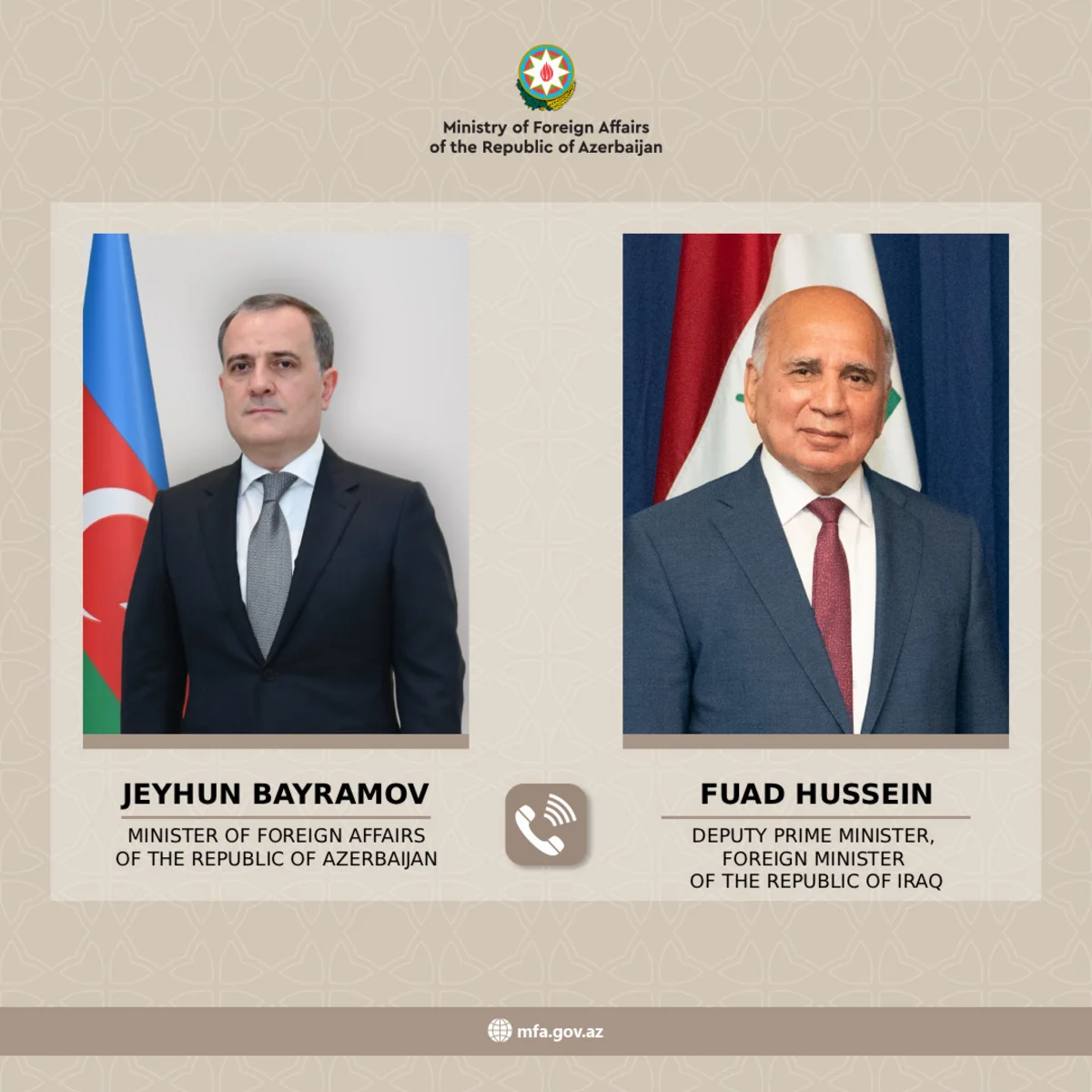 Azərbaycan və İraq XİN rəhbərləri regiondakı gərginliyi müzakirə edib - YENİLƏNİB