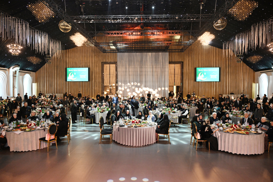 Şəhid analarının iştirakı ilə iftar süfrəsi təşkil olunub