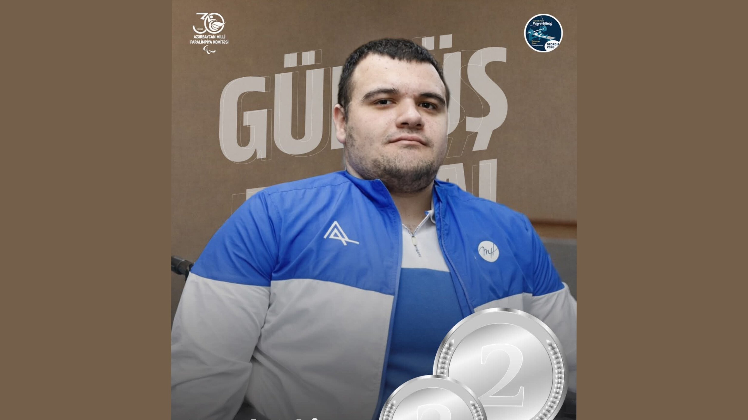 Azərbaycan parapauerliftinqçisi Avropa Açıq çempionatında iki gümüş medal qazandı 