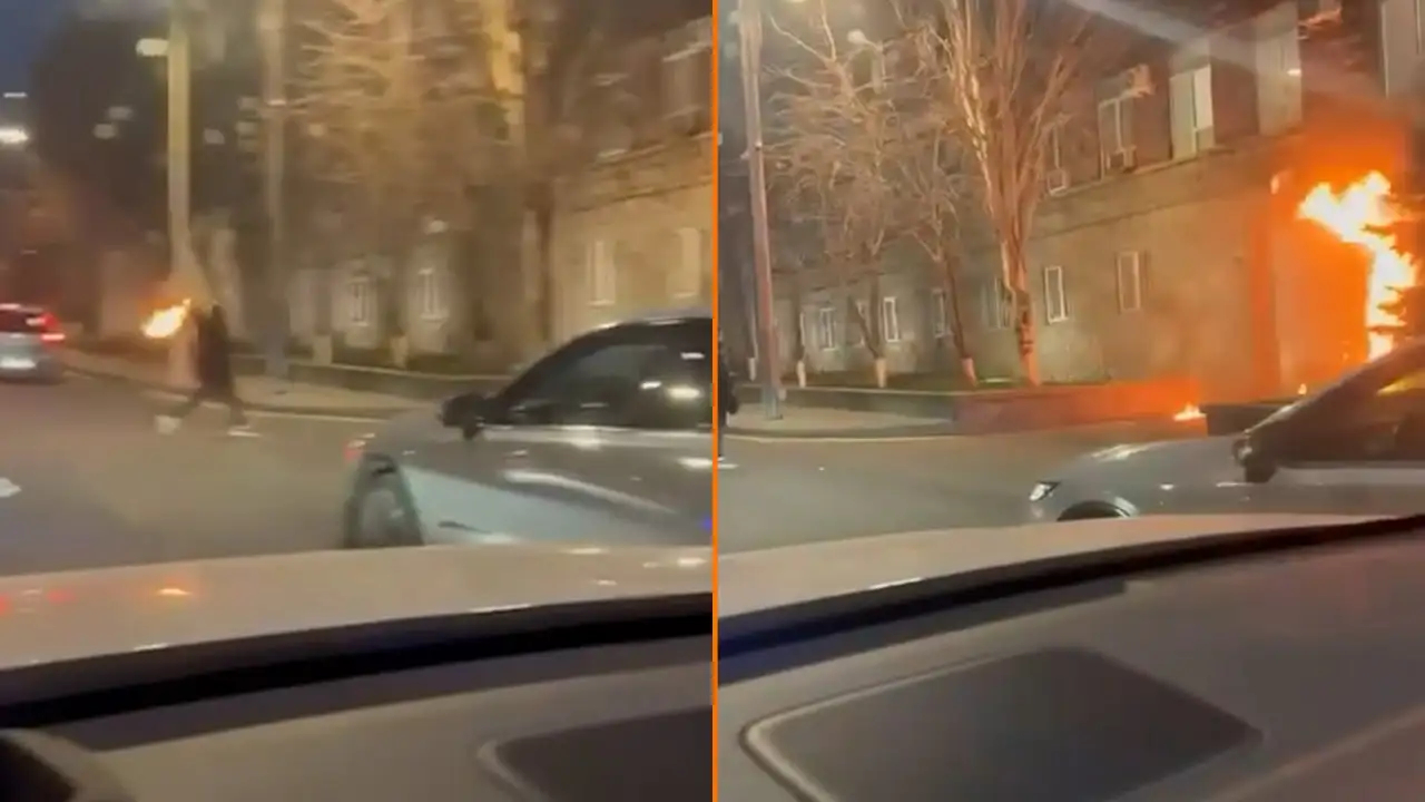 İrəvanda MTX-nin binasını yandırmağa çalışan şəxs həbs edilib