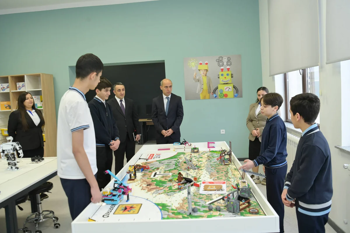 Elm və təhsil naziri Şuşada tədris prosesini izləyib - FOTO