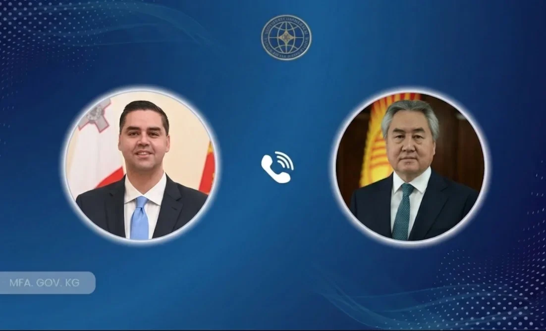 Qırğızıstan XİN başçısı Maltalı həmkarı ilə telefon danışığı aparıb