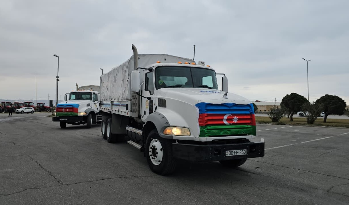 Azərbaycandan İrana göndərilən humanitar yardım  sərhəd buraxılış məntəqəsinə çatıb - YENİLƏNİB