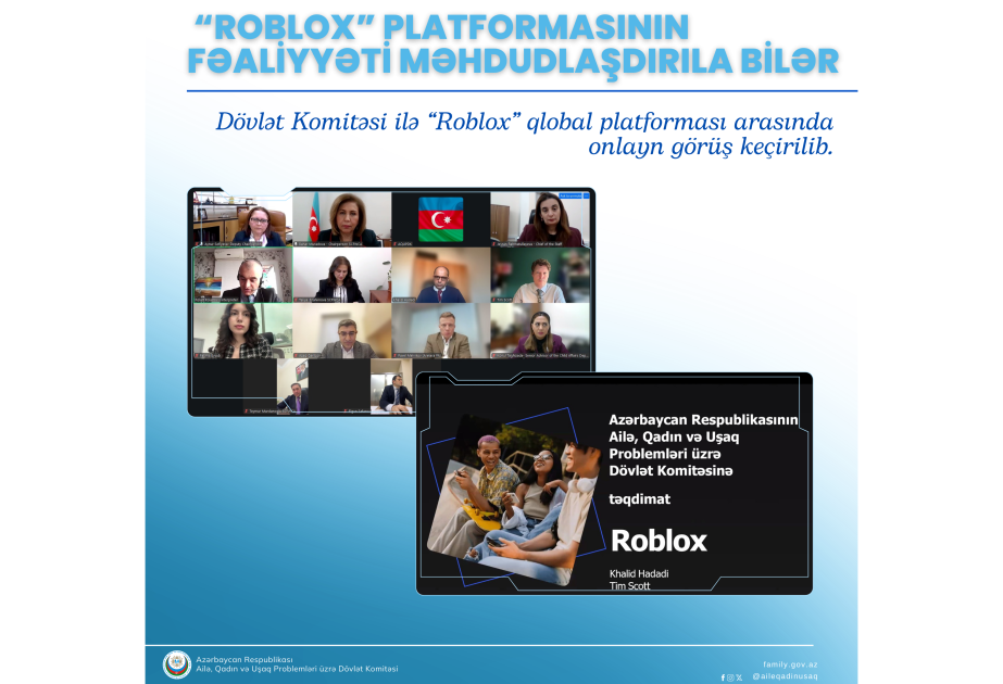 “Roblox” platformasının fəaliyyəti Azərbaycanda məhdudlaşdırıla bilər