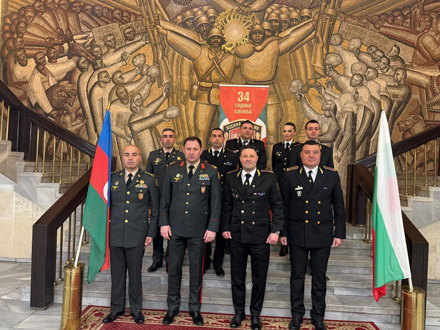 Azərbaycan hərbi polisinin nümayəndə heyəti Bolqarıstana səfər edib