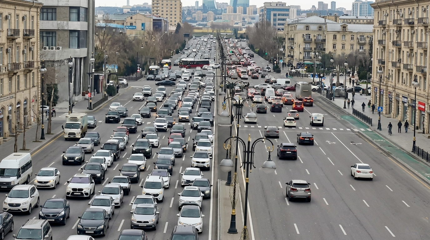 Bakıda tıxacların azaldılması üçün 3 strateji yol layihəsi icra olunur