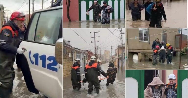 FHN su basmış ərazilərdən 547 nəfəri təxliyə edib - YENİLƏNİB