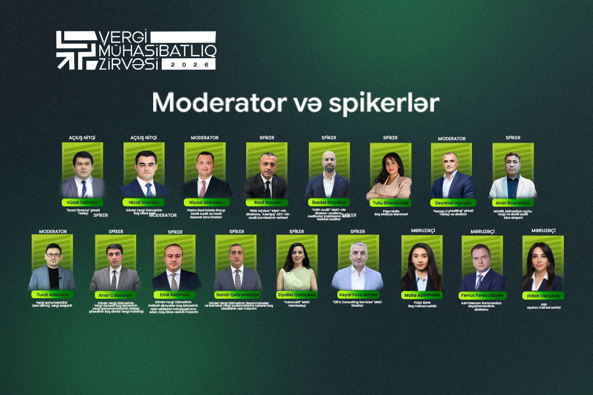 IV Vergi və Mühasibatlıq Zirvəsinə son 1 gün