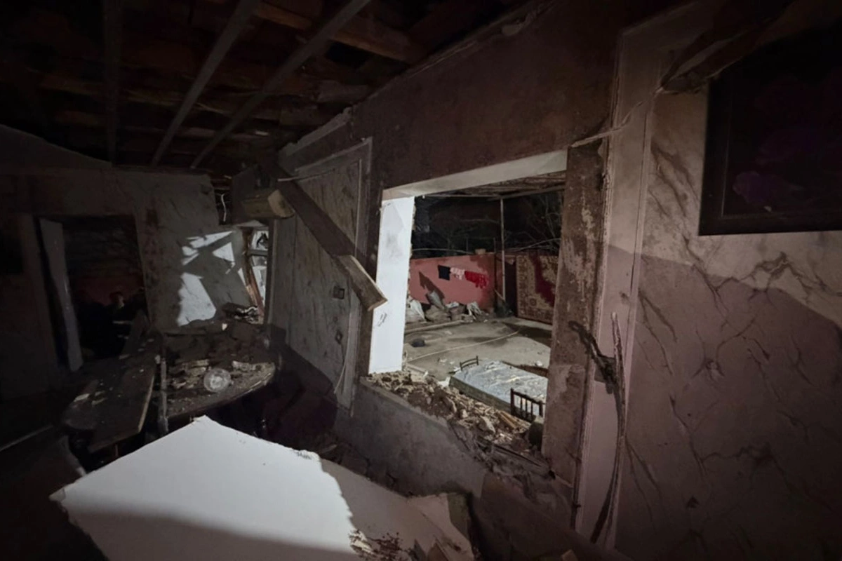 Dağıstanda güclü yağışlar səbəbindən yaşayış binası uçub