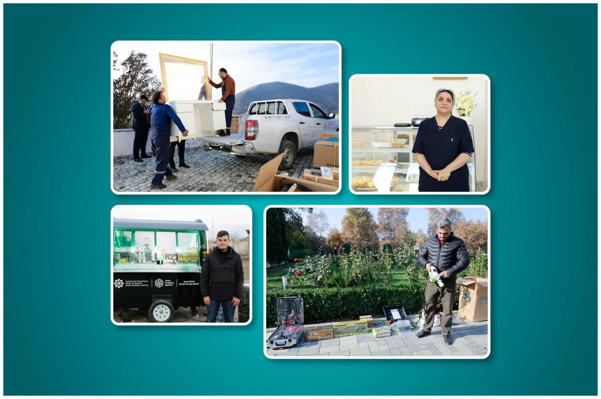 Azad edilmiş ərazilərdə 800-dək sakin üçün özünüməşğulluq proqramı üzrə kiçik bizneslər qurulub