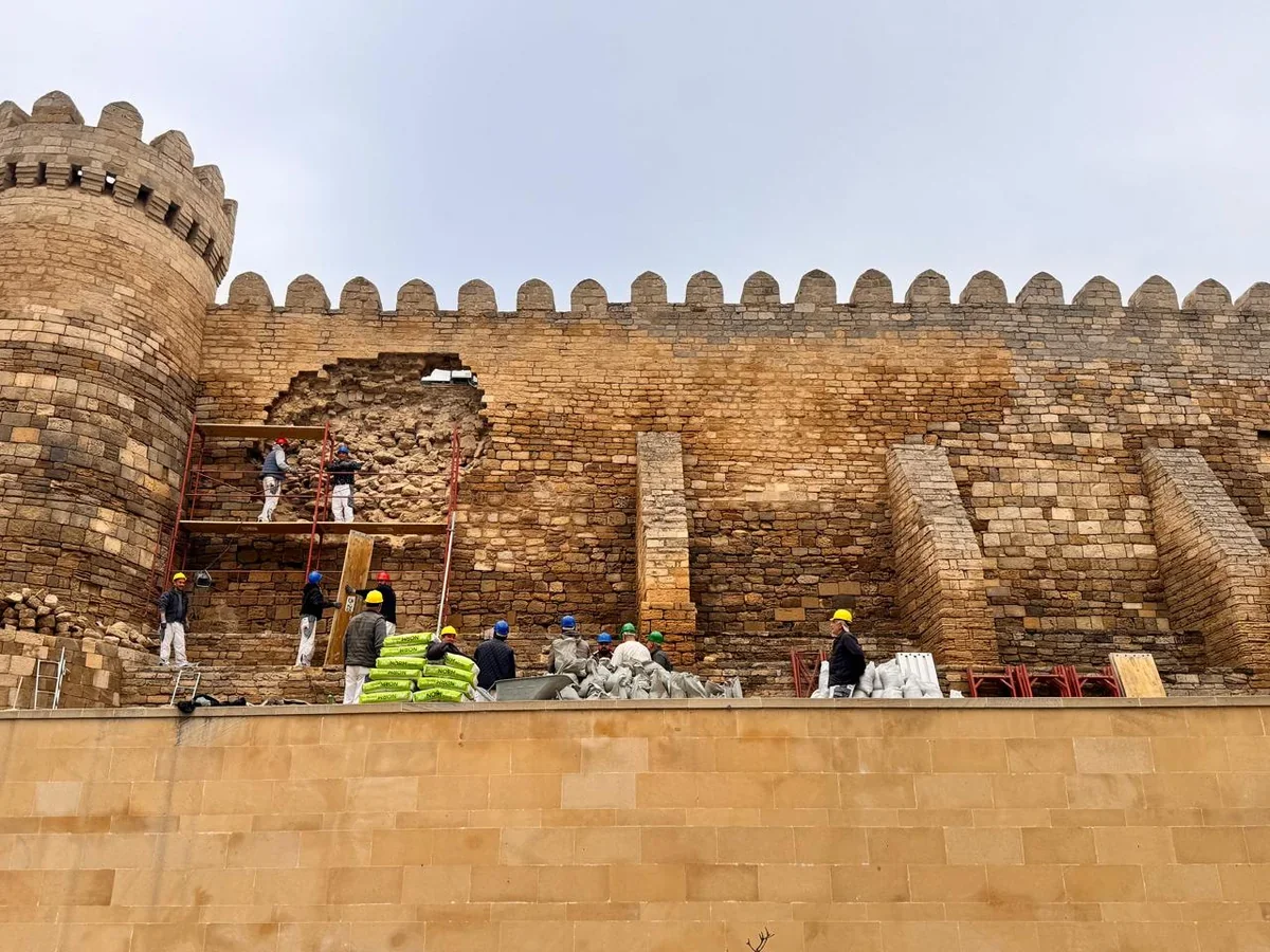 İçərişəhər Qala divarının dağılan hissəsində tədbirlər görüləcək