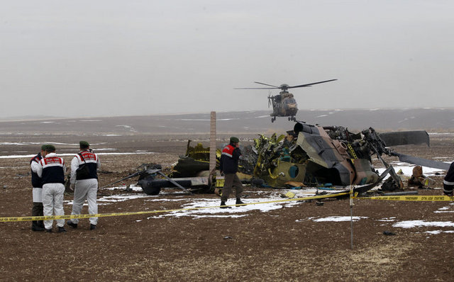 Türkiyədə helikopter qəzaya uğrayıb