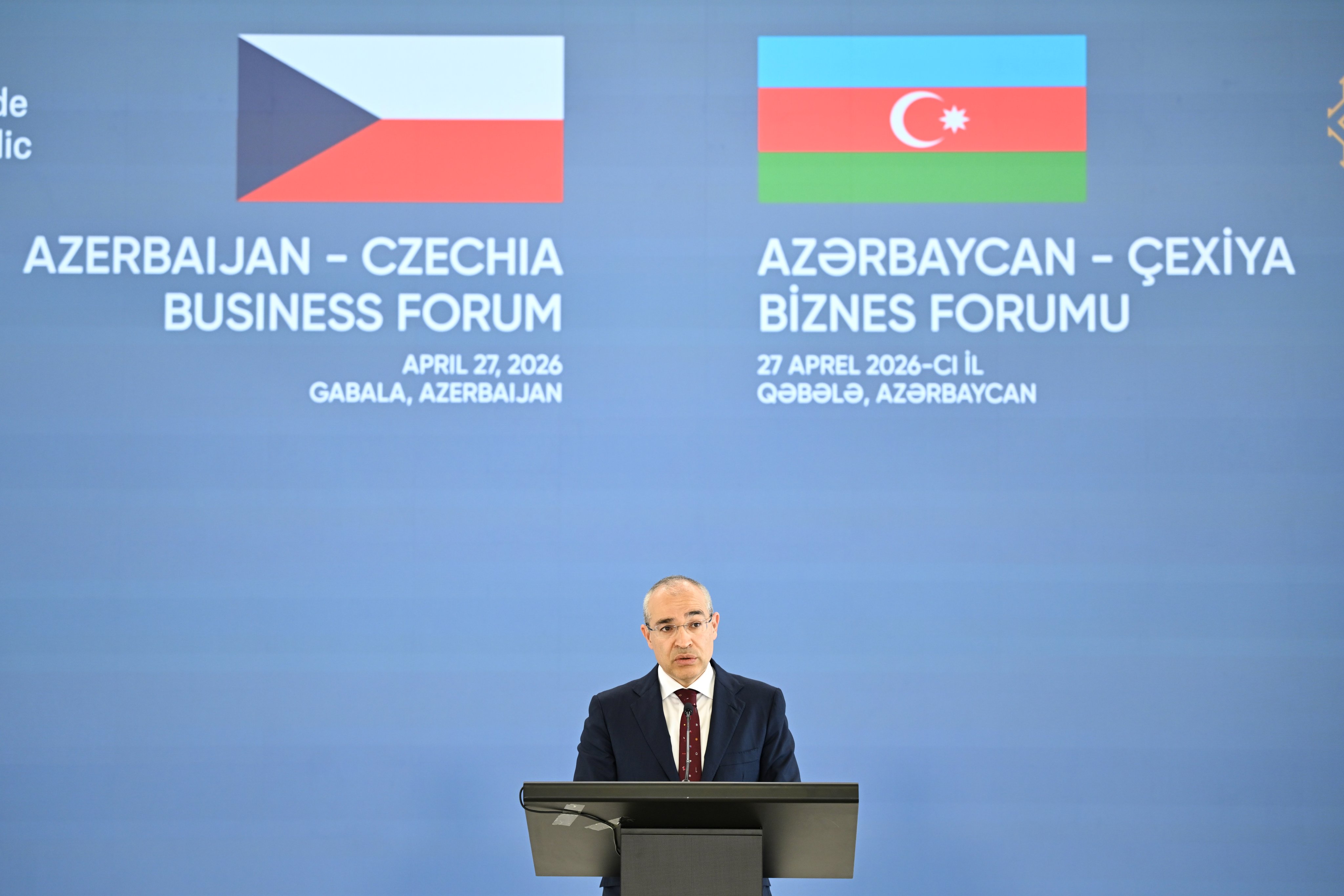 Mikayıl Cabbarov: Azərbaycan-Çexiya iqtisadi münasibətləri yeni səviyyəyə çatır
