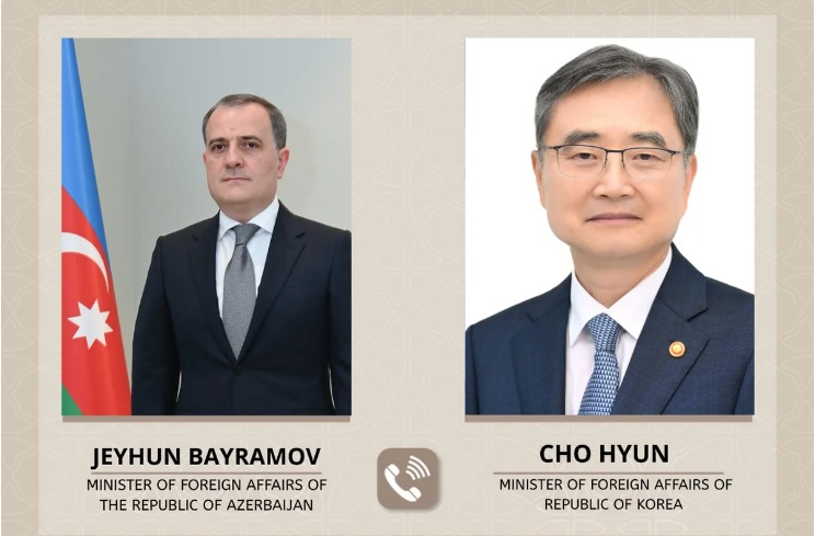 Ceyhun Bayramov koreyalı həmkarı ilə regional əməkdaşlığı müzakirə edib