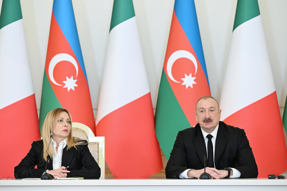 Prezident: Qarabağda və Şərqi Zəngəzurda həyata keçirilən layihələrin icrasında İtaliya qabaqcıl yerlərdədir