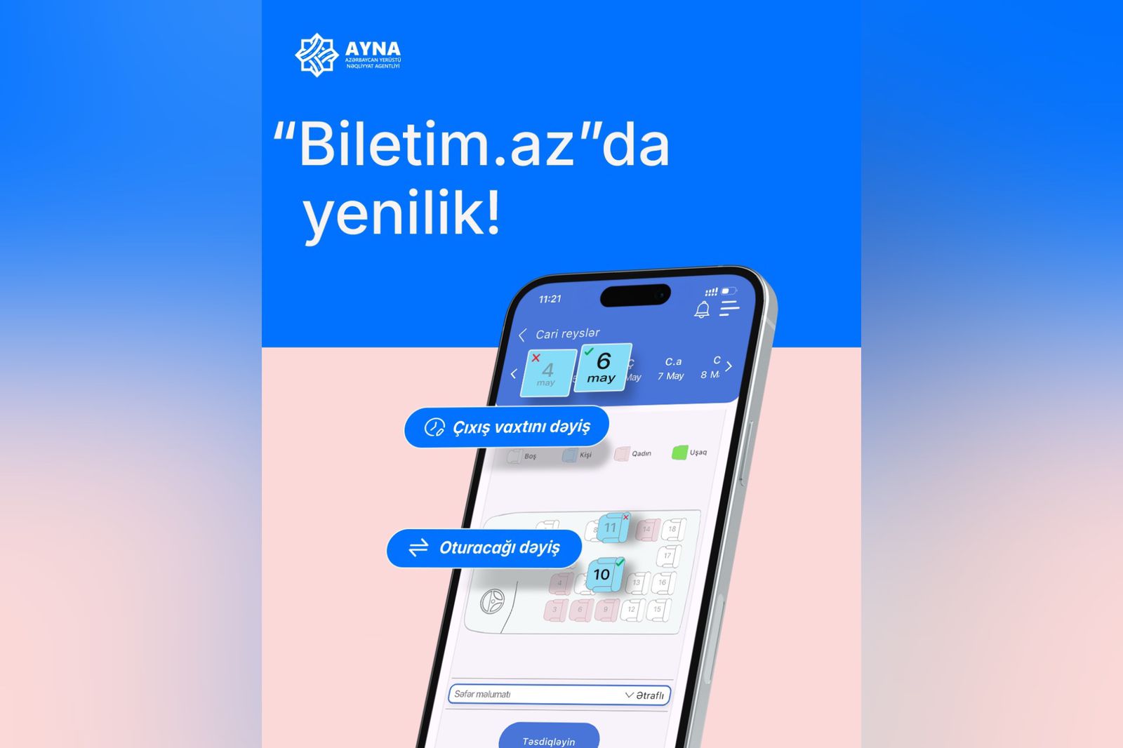 “Biletim.az” portalına yeni funksiya əlavə olunub