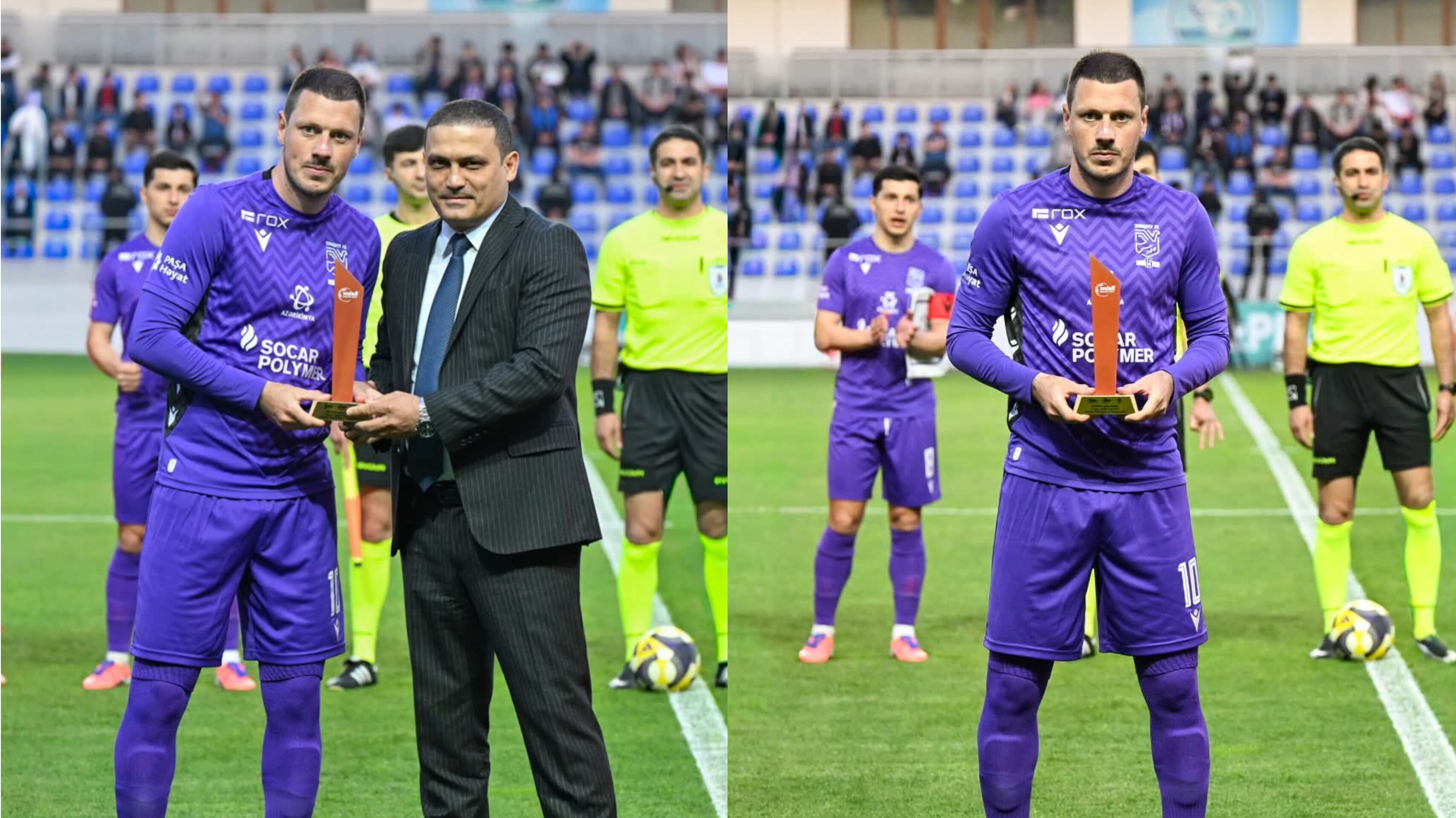 "Sumqayıt"ın futbolçusu mükafatlandırıldı