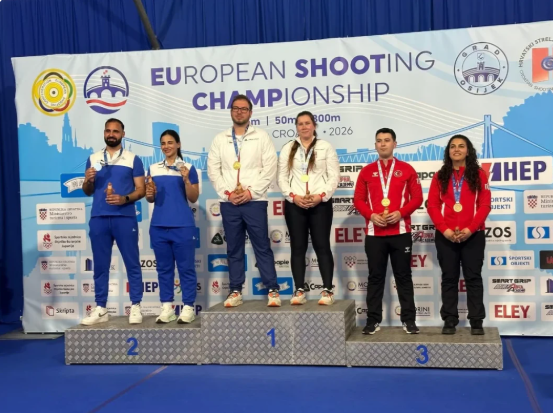 Azərbaycanın güllə atıcıları Avropa çempionatında gümüş medal qazandılar