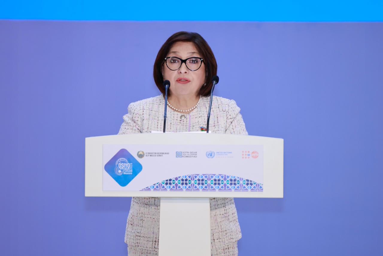 Sahibə Qafarova İkinci Asiya Qadınlar Forumunda çıxış edib