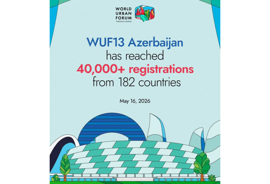 WUF13-də iştirak üçün 40 mindən çox şəxs qeydiyyatdan keçib